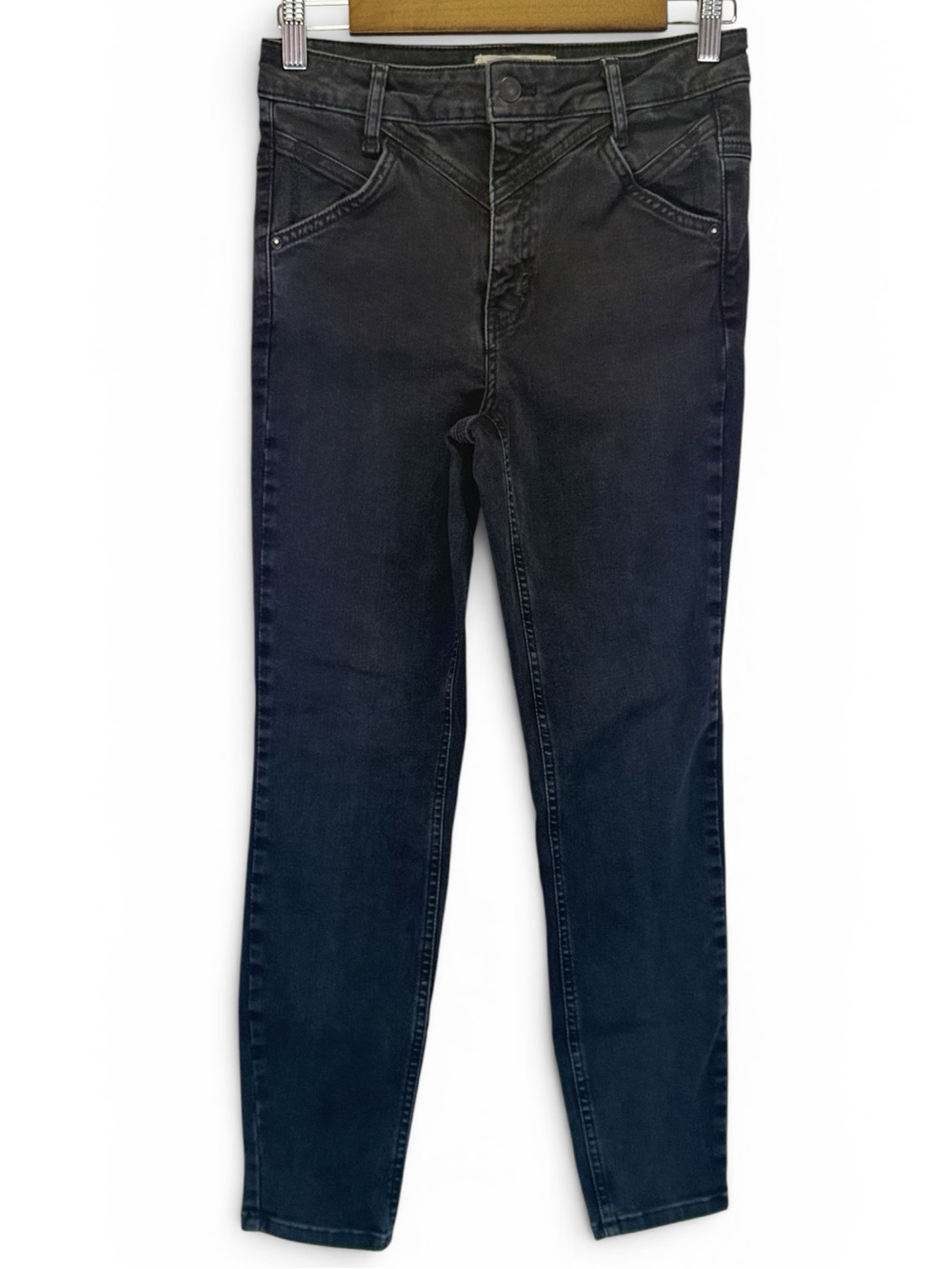We The Free Riley Seamed Black Skinny Jeans Women's Size 29